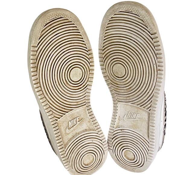 Nike Court Vision Low Leopard Swoosh -White DD9665-100 Women’s Size 7.5 Sneakers - Picture 9 of 10